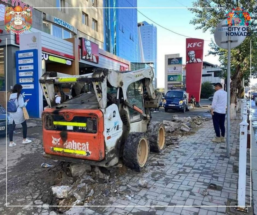 Явган хүний зам засвар, замд тэмдэг тавих ажлууд үргэлжилж байна