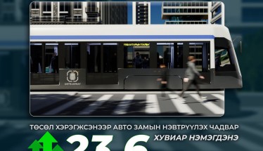 “Улаанбаатар трам” төсөл хэрэгжсэнээр авто замын нэвтрүүлэх чадвар 23.6 хувиар нэмэгдэнэ